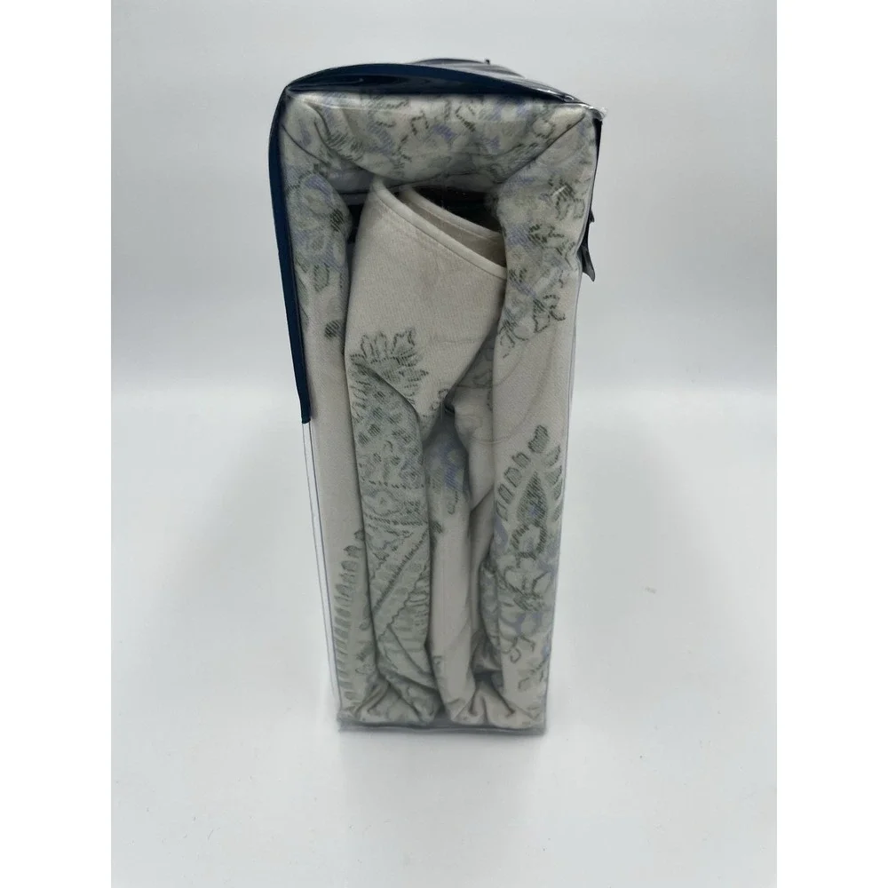 Ralph‎ Lauren Camile Paisley KING Duvet Cover Sage Green/Chambray New
